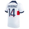 Original Fußballtrikot Paris Saint-Germain Juan Bernat 14 Auswärtstrikot 2023-24 Für Herren